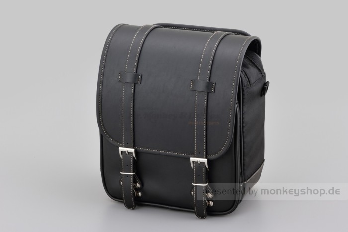 Henly Begins Satteltasche Leder Flat 13 Liter schwarz DHS-18