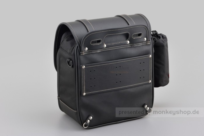 Henly Begins Satteltasche Leder Flat 13 Liter schwarz DHS-18