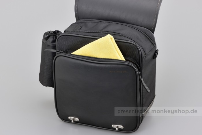 Henly Begins Satteltasche Leder Flat 13 Liter schwarz DHS-18