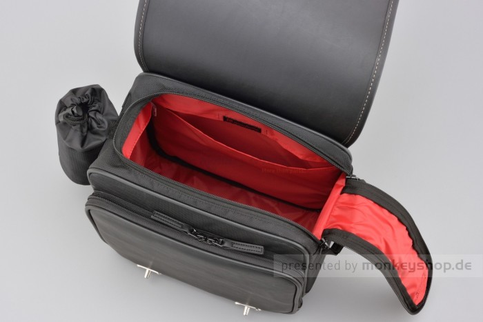 Henly Begins Satteltasche Leder Flat 13 Liter schwarz DHS-18