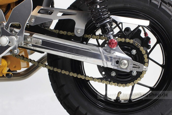 Takegawa Aluminium Hinterradschwinge m. Kettenschutzaufnahme f. Monkey 125