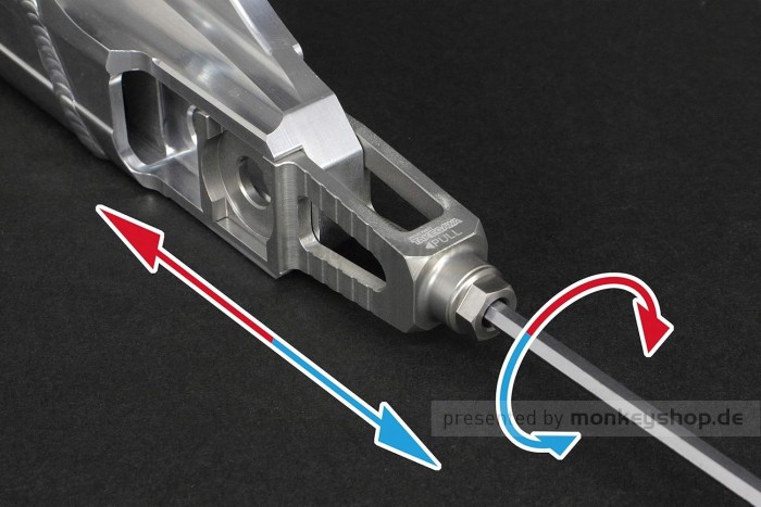 Takegawa Aluminium Hinterradschwinge m. Kettenschutzaufnahme f. Monkey 125