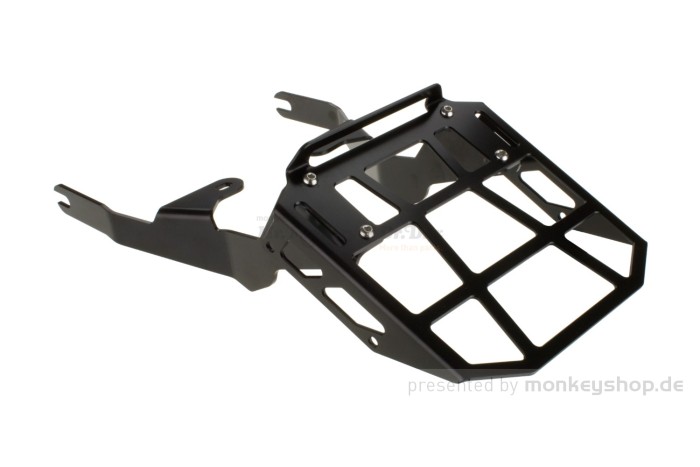 Gepäckträger hinten Aluminium CNC schwarz f. Monkey 125