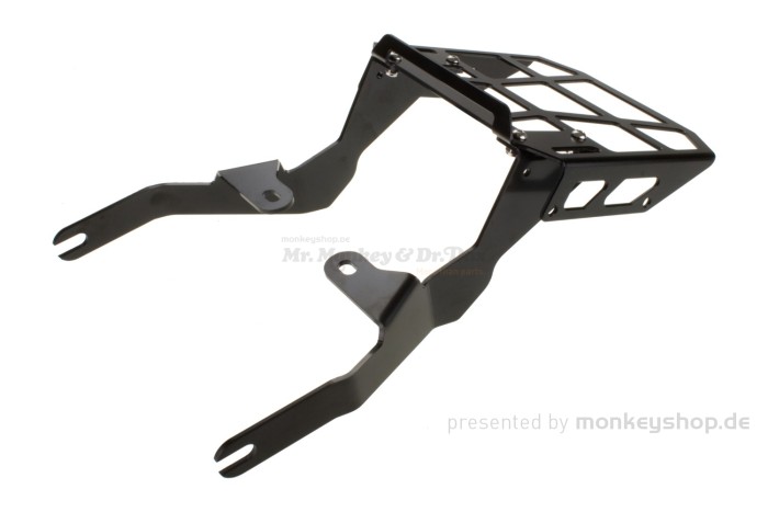 Gepäckträger hinten Aluminium CNC schwarz f. Monkey 125