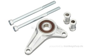 G-Craft Verstärkung Schaltwelle Aluminium CNC silber f. Monkey 125 JB02 + MSX 125 JC61 JC75