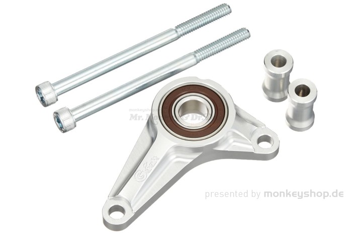 G-Craft Verstärkung Schaltwelle Aluminium CNC silber f. Monkey 125 JB02 + MSX 125 JC61 JC75
