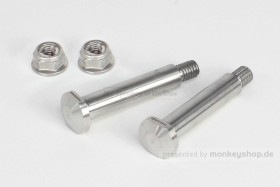 Takegawa Edelstahl Achsen Schrauben + Muttern f. Fußrastenanlage Monkey 125 + MSX 125 + Dax 125