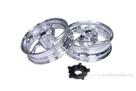 Felgen Satz Aluminium CNC silber 12" f. Monkey 125