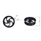 Felgen Satz Aluminium CNC schwarz 12" f. Monkey 125