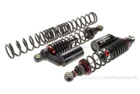 YSS Gasdruck Stoßdämpfer Paar 345mm schwarz rot einstellbar mit ABE f. Dax 125