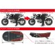 Kitaco Sitzbank Typ 2 Tuck Roll schwarz mit weißem Keder f. Monkey 125