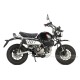 Kitaco Sitzbank Typ 2 Tuck Roll schwarz mit weißem Keder f. Monkey 125
