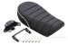 Kitaco Sitzbank Typ 2 Tuck Roll schwarz mit weißem Keder f. Monkey 125