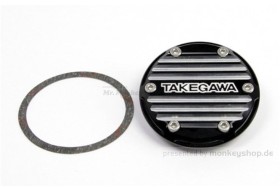 Takegawa Deckel rund links Nockenwelle Zylinderkopf Aluminium CNC schwarz f. Monkey Z50 + Gorilla + Dax 50 70 + Chaly + SS50