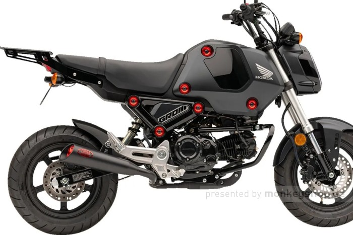 Cobra Gepäckträger hinten schwarz Stahl f. MSX 125 GROM JC92