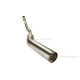 Auspuffanlage Edelstahl silber untenliegend f. Dax 125 JB04