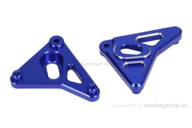 Lampenhalterung Aluminium CNC blau eloxiert f. Monkey 125 + Dax 125