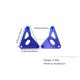 Lampenhalterung Aluminium CNC blau eloxiert f. Monkey 125 + Dax 125