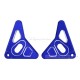 Lampenhalterung Aluminium CNC blau eloxiert f. Monkey 125 + Dax 125