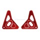 Lampenhalterung Aluminium CNC rot eloxiert f. Monkey 125 + Dax 125