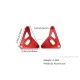Lampenhalterung Aluminium CNC rot eloxiert f. Monkey 125 + Dax 125