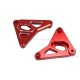 Lampenhalterung Aluminium CNC rot eloxiert f. Monkey 125 + Dax 125