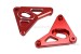 Lampenhalterung Aluminium CNC rot eloxiert f. Monkey 125 + Dax 125