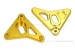 Lampenhalterung Aluminium CNC gold eloxiert f. Monkey 125 + Dax 125