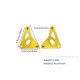 Lampenhalterung Aluminium CNC gold eloxiert f. Monkey 125 + Dax 125