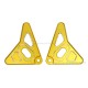 Lampenhalterung Aluminium CNC gold eloxiert f. Monkey 125 + Dax 125