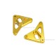Lampenhalterung Aluminium CNC gold eloxiert f. Monkey 125 + Dax 125