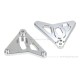 Lampenhalterung Aluminium CNC silber eloxiert f. Monkey 125 + Dax 125