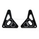 Lampenhalterung Aluminium CNC schwarz eloxiert f. Monkey 125 + Dax 125