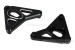 Lampenhalterung Aluminium CNC schwarz eloxiert f. Monkey 125 + Dax 125