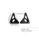 Lampenhalterung Aluminium CNC schwarz eloxiert f. Monkey 125 + Dax 125