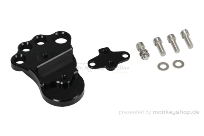 BIG FOOT Bremspedal schwarz Aluminium CNC f. Fußbremshebel Monkey 125 + Dax 125