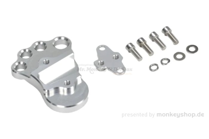 BIG FOOT Bremspedal silber Aluminium CNC f. Fußbremshebel Monkey 125 + Dax 125