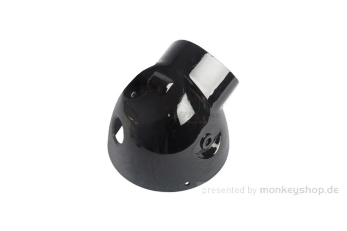 Lampentopf Lampengehäuse schwarz Metall f. Dax 12 Volt + Replika