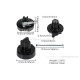 Naben Satz 12mm Achse schwarz Scheibenbremse vorn + Trommelbremse hinten f. Monkey 50 + Gorilla