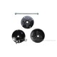Naben Satz 12mm Achse schwarz Scheibenbremse vorn + Trommelbremse hinten f. Monkey 50 + Gorilla