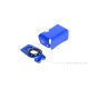 Cover Abdeckung Drosselklappe Aluminium CNC blau eloxiert f. Dax 125