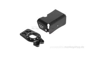 Cover Abdeckung Drosselklappe Aluminium CNC schwarz eloxiert f. Dax 125