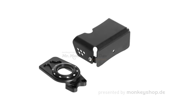 Cover Abdeckung Drosselklappe Aluminium CNC schwarz eloxiert f. Dax 125