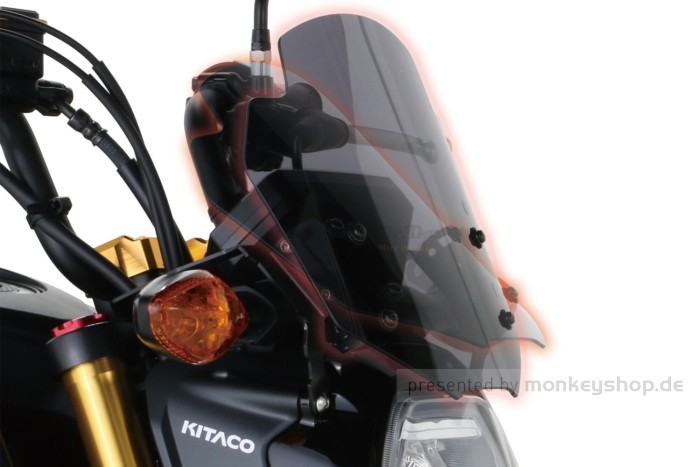 Kitaco Windshield Aero Visor smoke f. MSX 125 JC92
