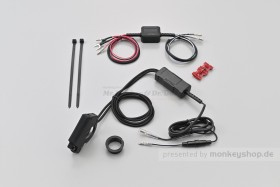 Daytona Stromversorgung USB SLIM 1x USB-A + 1x USB-C f. Motorrad Lenker