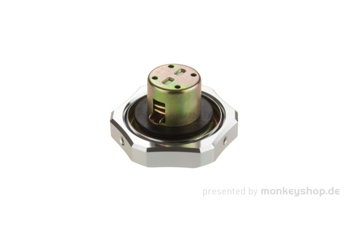 Tankdeckel Aluminium CNC silber f. Honda Monkey + Dax ø30mm