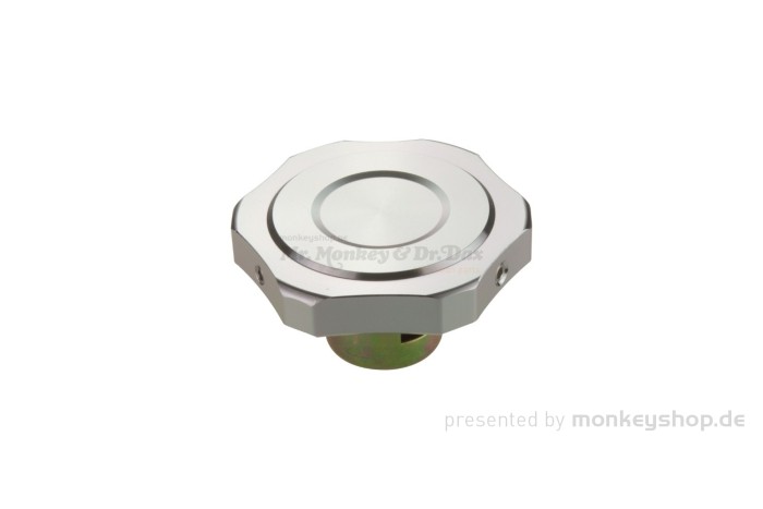 Tankdeckel Aluminium CNC silber f. Honda Monkey + Dax ø30mm