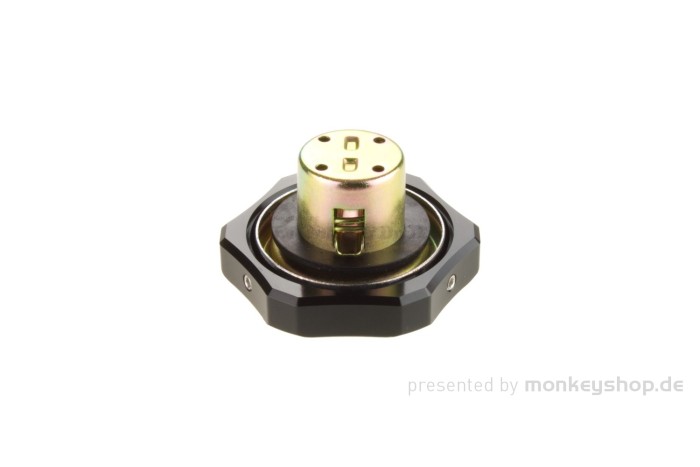 Tankdeckel Aluminium CNC schwarz f. Honda Monkey + Dax ø30mm