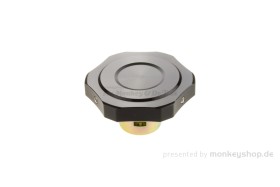 Tankdeckel Aluminium CNC schwarz f. Honda Monkey + Dax ø30mm