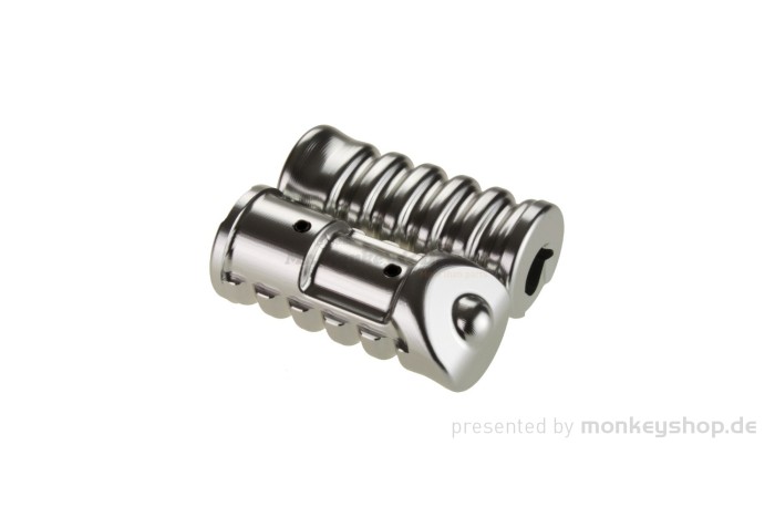 Fußrasten Aluminium CNC silber f. Monkey Z50 + Gorilla 12V